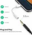 EZone 8Pin Connector to 3.5 mm Headphone Earphone Jack Adapter | Compatible iPhone Lightning Connector | Handfree Connector Lightning to 3.5mm | Earphones Converter Compatible with iPhone 7/ 7+/ 8/ 8+/ X/ XS Max/ 11/ 12/ 13/ 14/ Plus Pro/ Max/ iOS Devices. 