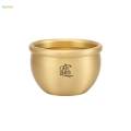 Brass Fortune Cylinder Wealth Money Pot Copper Fortune Cylinder for Home Decor. 
