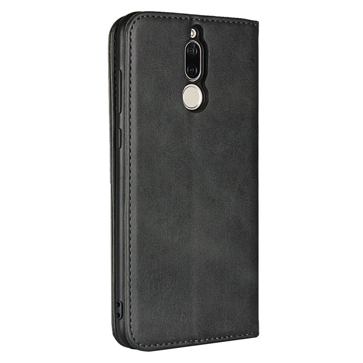 For Huawei Mate 10 Lite - Full Protective Premium Soft Leather Front and Back Kickstand Flip Cover Case For Huawei Mate 10 Lite