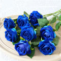 Valentine's Day Artificial rose Lifelike Beautiful Single rose  flower Silk rose for Wedding Valentine's Day gift Home decoration Table setting Hall decoration. 