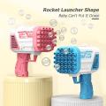 Bubble Gun Machine, 32 Holes Bubble Machine, Gatling Bubble Machine, Bazooka Bubble Machine for Children Adults, Wedding, Party, Outdoor Game. 