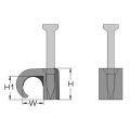 JSS Traders Box of Heavy Duty Durable Nail Cable Clips WIre clips 4mm to 14mm Nail Clips for Cable Management/Wire Management DIY And Outdoor Use Steel Nail Clips Cable Holders PVC Material DozenPack Cable Clips for Home and Office Use Cord Organizer. 