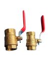 KITZ BALL VALVE BRASS 1/2 and 3/4. 