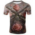 new and interesting T-shirt men's summer 3D printing casual 3D T-shirt top 3D printing men and women T-shirt casual top. 