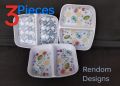Melamine Rectangular Sauce Dishes small Bowls for Soy Sushi Dipping Appetizer Serving Dish for Sauces Compartment 2 Dish. 