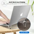Vocoal Laptop Stand Adjustable Cooling Bracket Metal Foldable Laptop Holder Shield Shape Laptop Stand Heat Dissipation Holder Mini Portable Tilting iPad Notebook Holder Non-slip Laptop Stand. 
