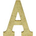 Glitter Gold Letter  A  sign. 