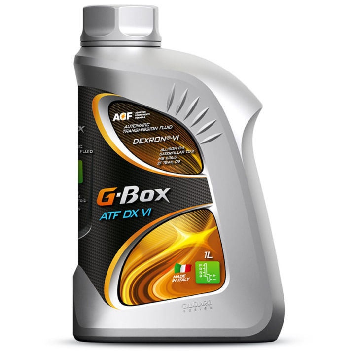 G-Box ATF DX VI Automatic Transmission Fluid 1 Liter, Gear Oil For Automatic Transmissions Motor Engine  Lubricant Automatic Gearbox Mobil 1L Designed For Auto Cars, Sedans, Cross Overs, Suv’s, Vans, And Light Trucks, Imported Made In Italy