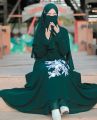 EMERALD GREEN NIQAB SUPER BREATHABLE & COMFY. 