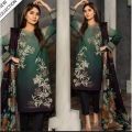 Unstitched summer lawn collection 3 piece suit for woman. 