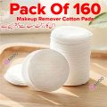 Pack Of 160 Makeup Remover Cotton Pads, Makeup Wipes, Cotton Rounds, Face Wipes and Makeup Remover Wipes, Makeup Remover Makeup Foundation Remover, Beauty Blender Makeup Sponge, Makeup Cleanser. 