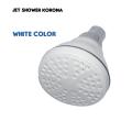 jet shower for bathroom plastic Abs material round water saving head shower white ivory color available. 
