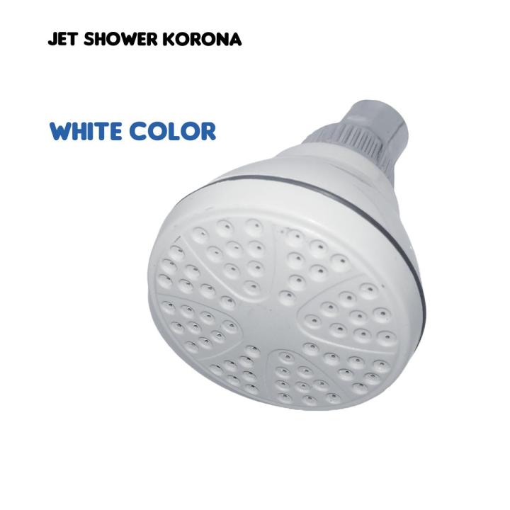 jet shower for bathroom plastic Abs material round water saving head shower white ivory color available
