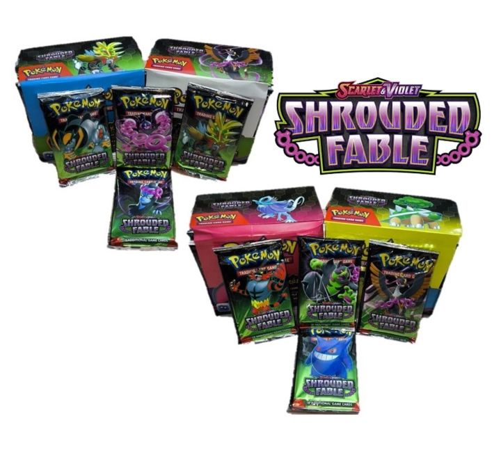Pokmon Cards Scarlet & Violet Shrouded Fable Pokemon Trading Card Game - 8  Different Collectors Edition | Daraz.pk