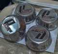 Set Of 4 Primo Racing Car Wheels Center Caps Hubs Shining Chrome Material Inner to Fit Size 2 Inches = 5.08cm Available in Black and Silver Front Stickers. 