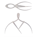 NCANRUI 1 Pcs Mean Calipers Golden Ratio Calipers Stainless Steel Eyebrow Ruler 1:1.618 Measure Tool for Tattoo Makeup. 