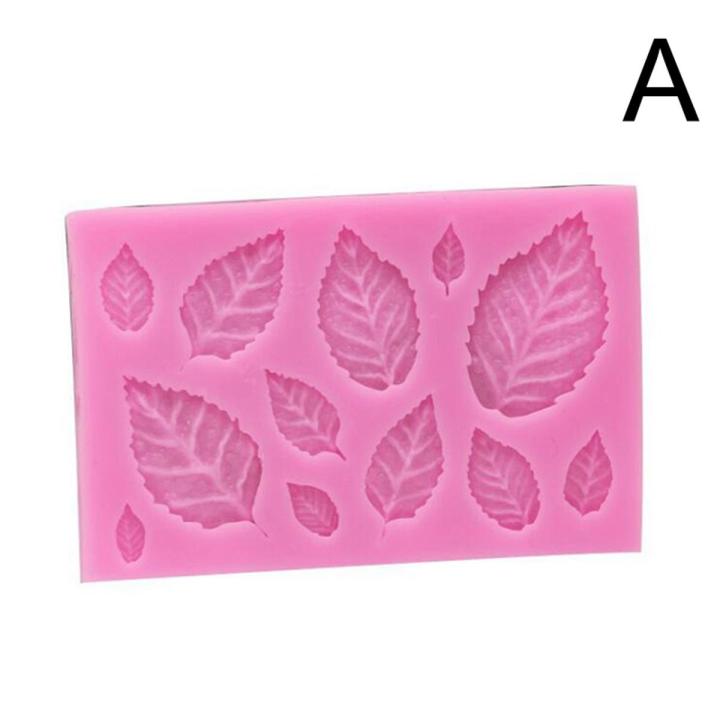 Rose Leaf Silicone Mold Leaves Fondant DIY Cake Decorating Tool Candy Chocolate