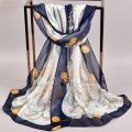 Ready Stock Tudung Print Shawl Muslim Hijab Long Fashion Chiffon Scarf. 