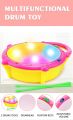 Mini Flash Drum Music Instrument Rattle For Kid Education Toy. 