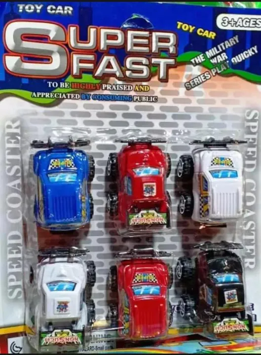 (Pack%20of%206)%20Super%20Fast%20Toy%20Car%20-%20Military%20/%20Army%20War%20Series%20-%20Image%202