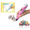 3D Printing Doodler Pen for kids with LCD Screen - DIY Arts Crafts Perfect only Pen Lavander and Pink Color. 