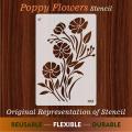 Big Orchids Flower  Reusable Stencil Airbrush Painting Wall Art DIY Home Decor Scrap booking Album Crafts. 