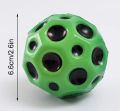 Rubber Moon Ball Bouncy Coral Kickball Light Weight High Jump bounc Anti Stress Moon Crater Ball (Multicolor). 