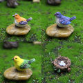 1Set Birdie Micro Landscape Ornament Bird Nest Bird Egg Dollhouse Model Decor NOVO. 