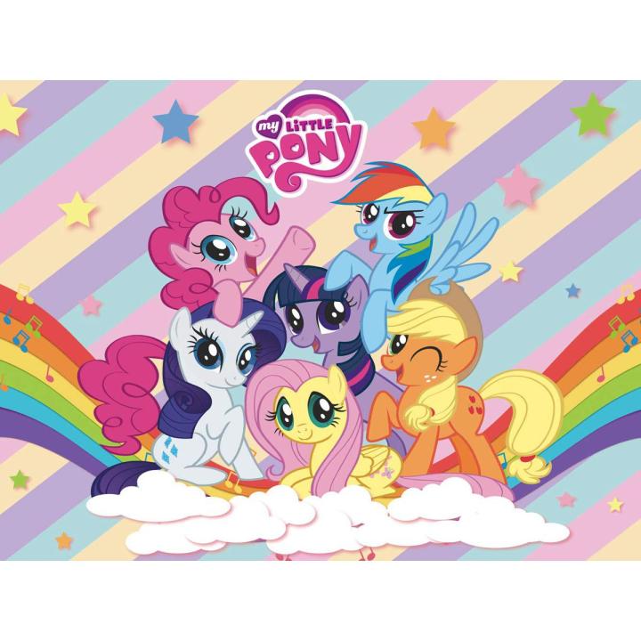 MY LITTLE PONY THEME BIRTHDAY PARTY BANNER ( 36 INCHES X 24 INCHES )
