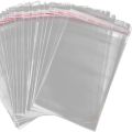 Pack of 25 Tape Bags 8 X 10 Inches Packing Material plastic bags transparent plastic cellophane magic sticky tape paper stick resealable bags, lollipop biscuit packaging gift bag wedding birthday party supplies, etc.. 