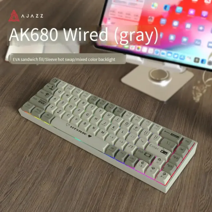 AJAZZ%20AK680%20Mechanical%20Keyboard%20Gaming%20Wired%20Compact%2068%20Keys%20Rgb%20Hotswappable%20Switches%20-%20Image%202