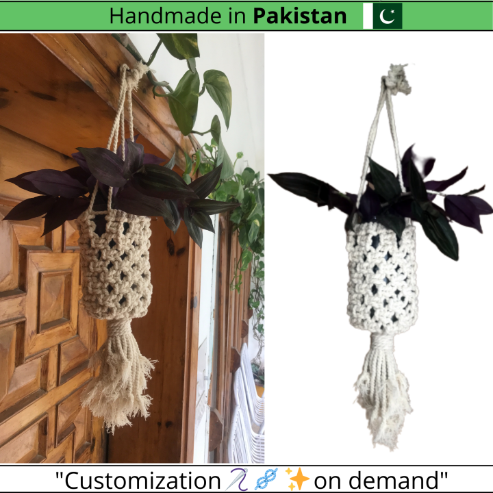 Macrame Plant Hangers for Garden / Indoor | 36-49 Inches I (Pot/plants Not Included)