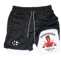 Compression Shorts Anime Hajime no Ippo 2 in 1 Performance Gym Shorts Pockets Quick Dry Running Workout Summer Sportwear. 