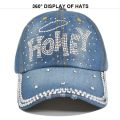 【HOT】 Diamond Setting Baseball Caps New Style Pure Men And Women Sun Hat Rhinestone Hats Denim And Cotton Snapback Cap Hip-Hop Hat. 