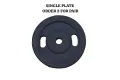 Standard - Bi-Grip Rubber Coated Weight Plate -1kg 2kg 3kg 4kg 5kg 8kg 10KG. 