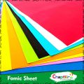 Pack Of 12 - Fomic Sheets A4 Size For Art Work - Multicolor. 
