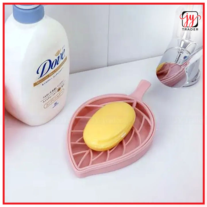 Leaf%20Shape%20Soap%20Holder%20Bathroom%20Accessories%20Dish%20Plate%20Case%20Home%20Shower%20Container%20Soap%20Box%20Plastic%20Soap%20Box%20Dispenser%20Soap%20Rack%20-%201Pc%20-%20Image%202