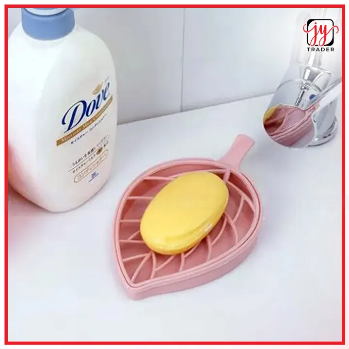 Leaf%20Shape%20Soap%20Holder%20Bathroom%20Accessories%20Dish%20Plate%20Case%20Home%20Shower%20Container%20Soap%20Box%20Plastic%20Soap%20Box%20Dispenser%20Soap%20Rack%20-%201Pc%20-%20Image%202