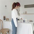 【ALLGOOD】 Korean Fashion Hong Kong Wind Chic Harajuku Style Autumn Dress Short Open Umbilical Head Thickened Long-Sleeved Wardrobe Top Female Han. 