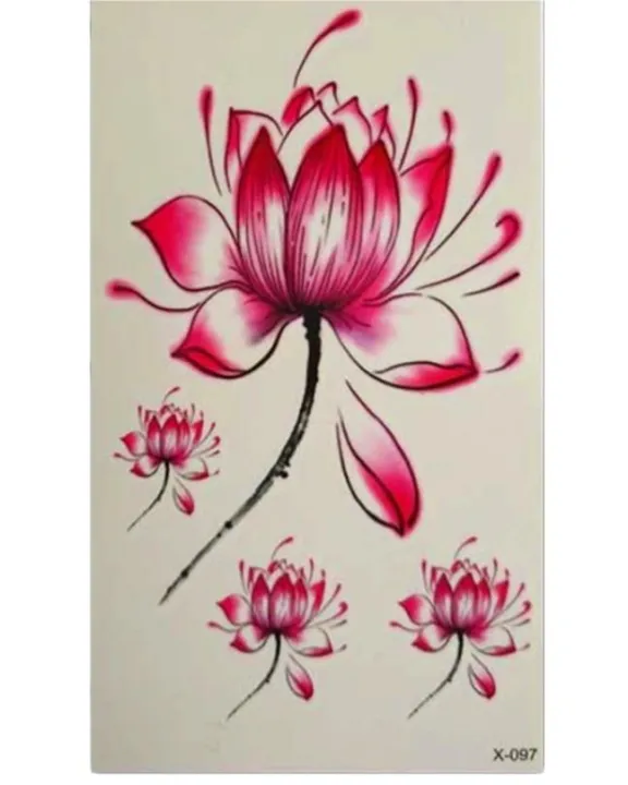 Temporary%20Body%20Art%20Lotus%20Flower%20Tattoo%20-%20Image%204