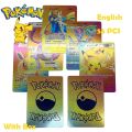 Pokemon New style PVC Diamond Shiny Cards VMAX VSTAR GX Pikachu Arceus Anime English Plastic Card children Christmas toys gifts. 