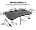 Portable Wooden Laptop Table for Bed – Foldable Computer Desk with Adjustable Legs – Multipurpose Table for Study, Work, Gaming, Eating & Home Use – Lightweight, Sturdy & Space-Saving Design for Kids & Adults. 