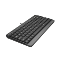A4tech FK11 Compact Wired Keyboard - Round-Square Keys - Sleek and Lightweight - For PC/Laptop. 