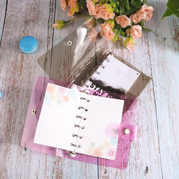 2024%20A5/A6/A7%20Glitter%20Office%20Supplies%20Refillable%20Notepad%20Shell%20Diary%20Book%20File%20Folder%20Notebook%20Cover%20Planner%20Clips%20Loose%20Leaf%20Binder%20Myhappinessisyou%20-%20Image%204