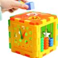 Baby Blocks Shape Sorter Toy Color Recognition Shape Toys With Colorful Sorter Cube Box. 