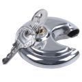 2Pcs Heavy Duty Outdoor Security Padlock 70mm Sheds Garage Gate Keyed Padlock, Stainless Steel Discus Lock. 