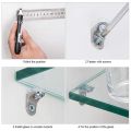 Glass Shelf Bracket with Suction Cup Base Support With Screws Right Angle Fixing Brackets for Kitchen Cabinets Cupboard Pack Of 10, 20 And 50. 