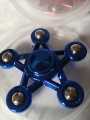 5 Side Star Shape Metal Hand Fidget Spinner. 