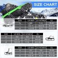 Wirezoll Ice Cleats, Crampons for Hiking Boots and Snow Shoes Climbing Spikes Grippers for Traction with Chains for Men Women. 