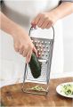 Stainless Steel Grater with Storage| vegetable peeler steel grater| hole hand-held cheese grater|  best for cheese| fruits and vegetables 3 in 1|3 Function Stainless Steel Grater| Slicer, Ginger, Cucumber, Carrot, Cheese|. 